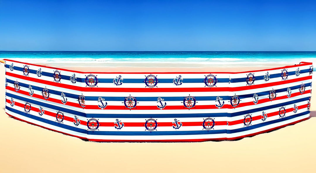Windschutz Strand, Sichtschutz für Strand, Garten und Camping, Strandwindschutz, Strandzaun Marinero