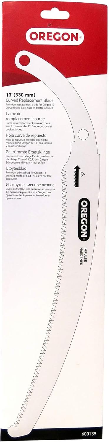 Oregon 600139 geschwungenes Ersatzblatt für 33 cm Arborist-Handsäge 13 Inch Ersatzklinge Einfach, 13