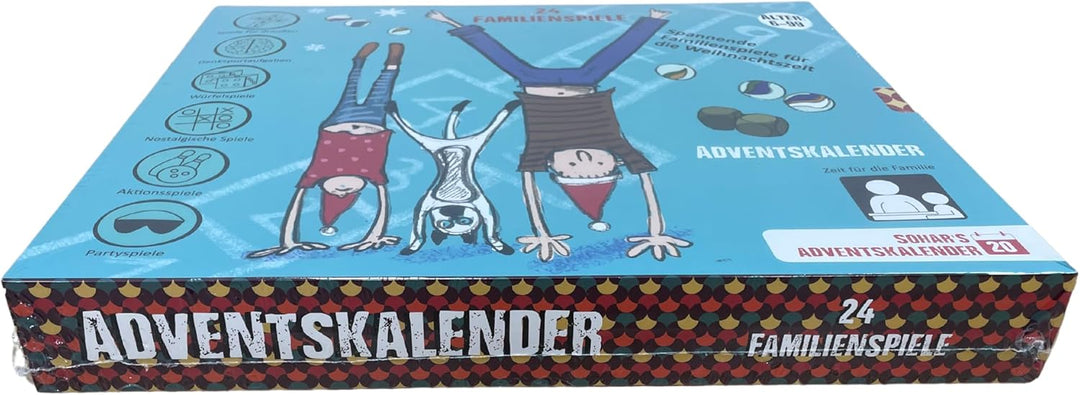 Adventskalender 2022 Spiele für die ganze Familie Die 24 besten Familienspiele in nur einer Box! Mit