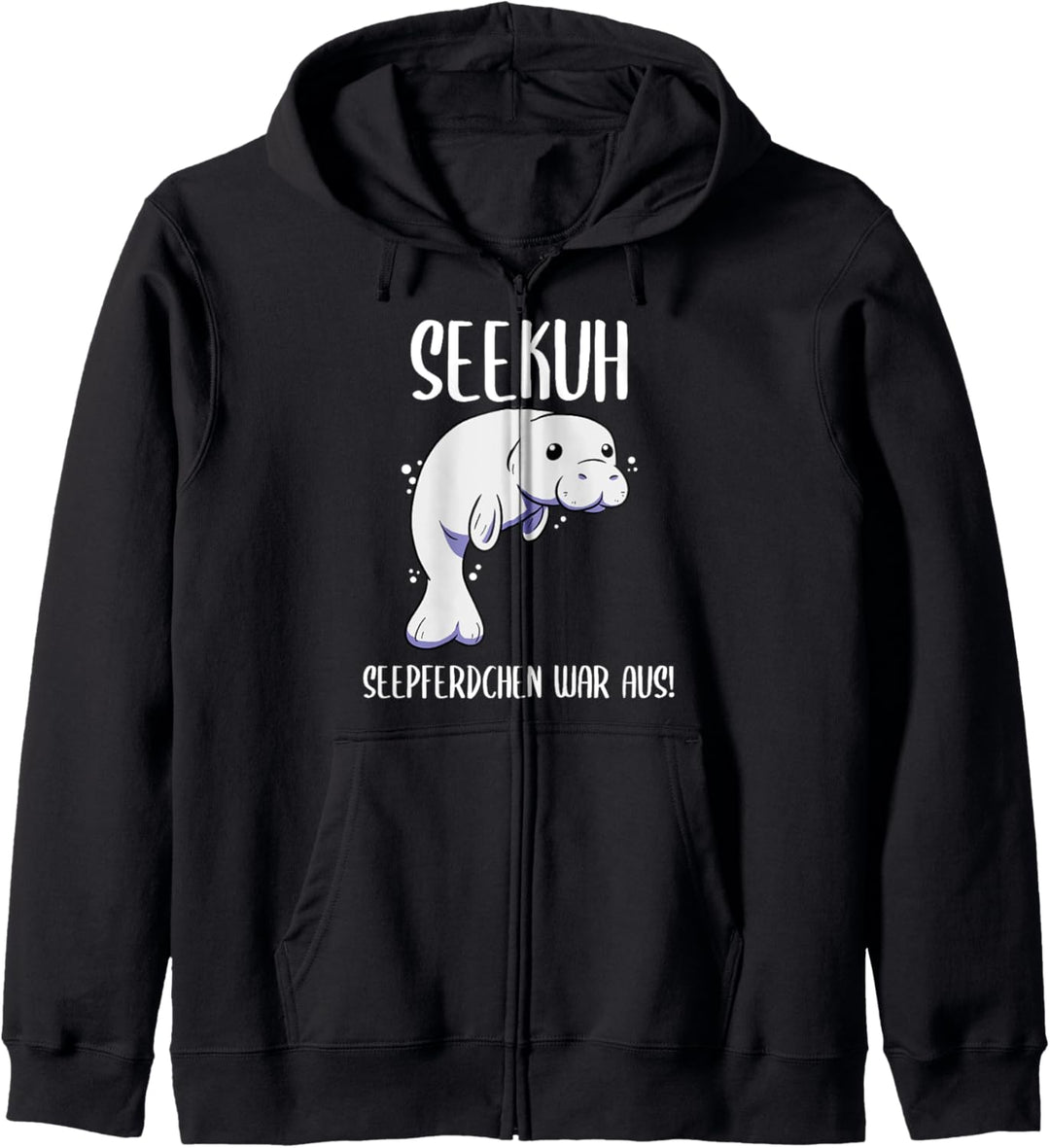 Seekuh Seepferdchen War Aus Schwimmer Kapuzenjacke