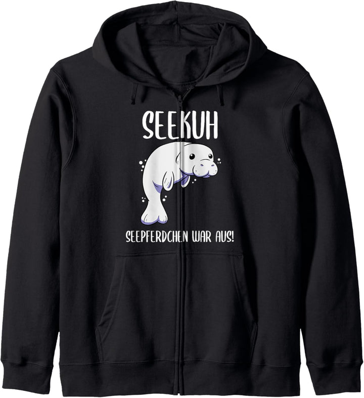 Seekuh Seepferdchen War Aus Schwimmer Kapuzenjacke