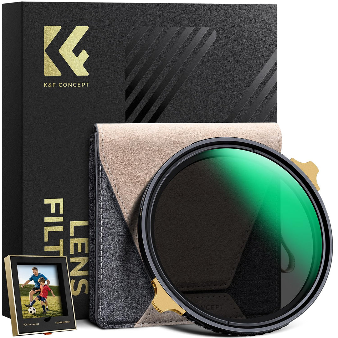 K&F CONCEPT ND Filter 67mm Variabler Graufilter ND2-32 (1-5 Blendenstufen) Neutral Graufilter （Nano
