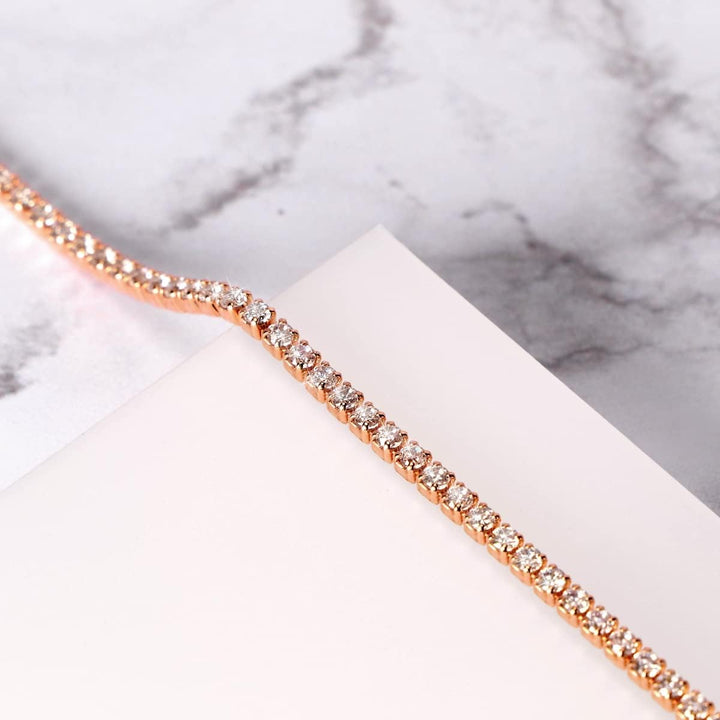 Bluespirit ESSENTIAL Collana Donna in Argento 925 Rosè, Zirconi - P.25R210001200
