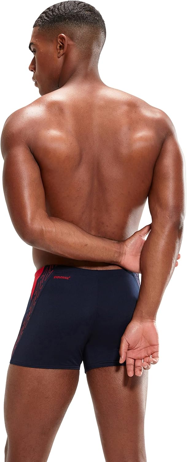 Speedo Herren Hyper Boom Splice I Aquashort 28 Marineblau/Fed Rot, 28 Marineblau/Fed Rot
