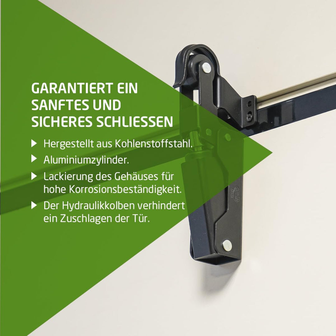 Amig - Hydraulischer Türdämpfer | Ideal für Türbremse, Anschlag oder Dämpfer | Maximales Gewicht 40