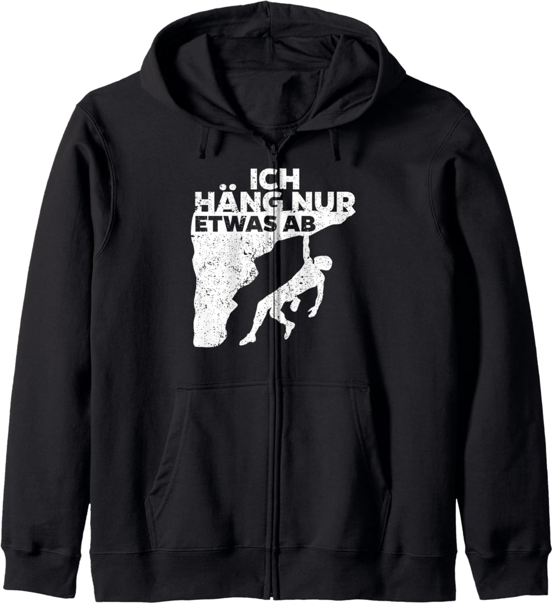 Bouldern Bouldersport Kletterwand Felsklettern Spruch Kapuzenjacke
