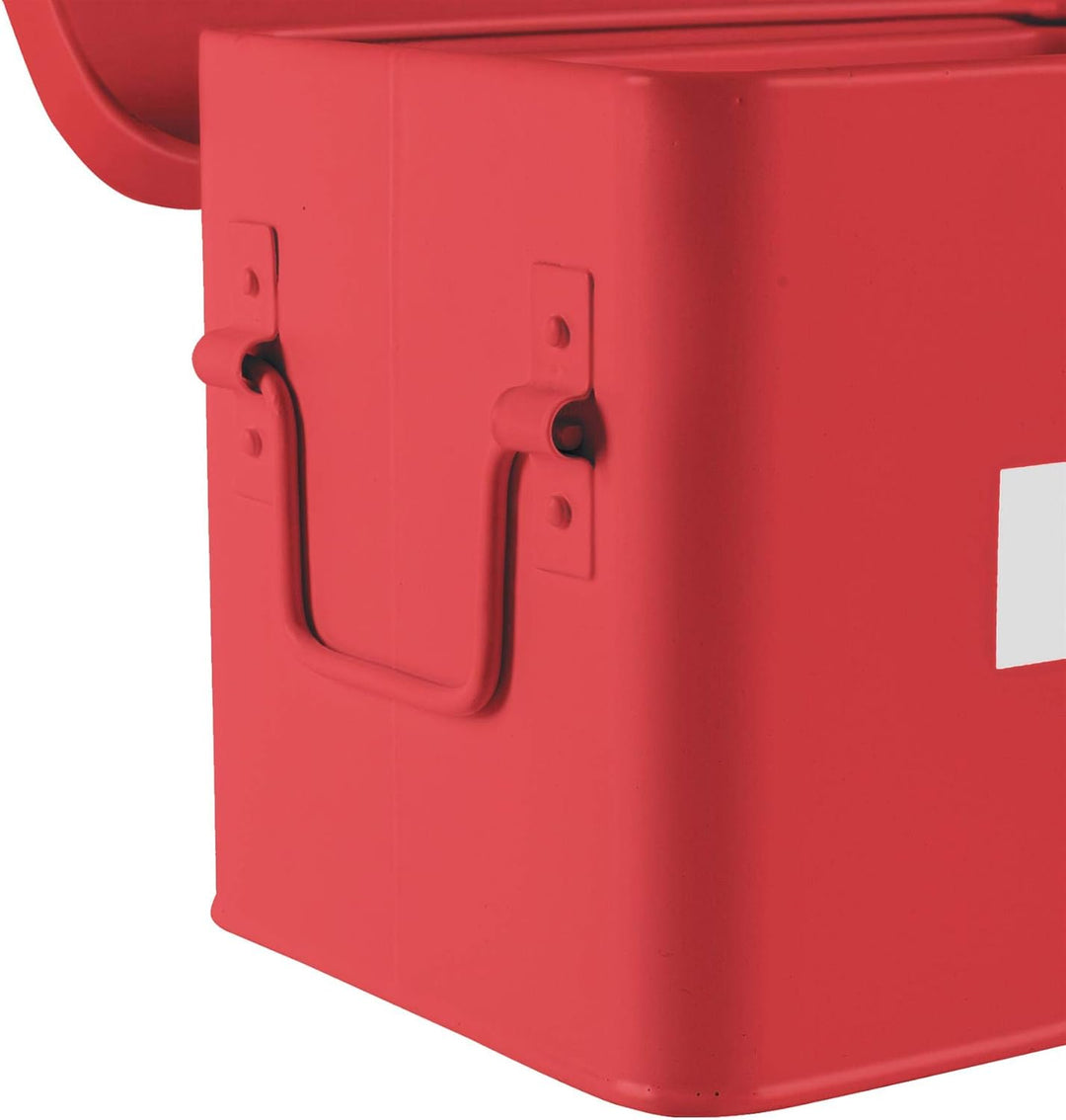 Harbour Housewares Vintage Metal Erste Aid Box - 23cm Rot, Rot