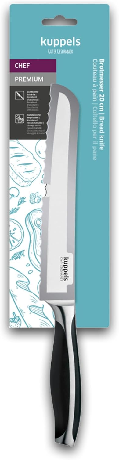 Kuppels CHEF Brotmesser | exzellente Schärfe &amp; Schnitthaltigkeit | hochwertiger Klingenstahl |Küchen