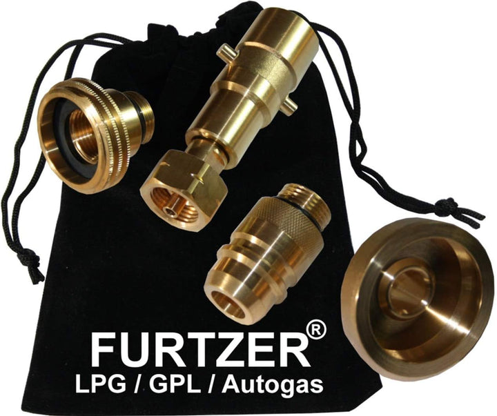 Furtzer LPG GPL Autogas Tankadapter Acme/Dish/EURONOZZLE/BAJONETT Gasflaschen Propangas lang Adapter