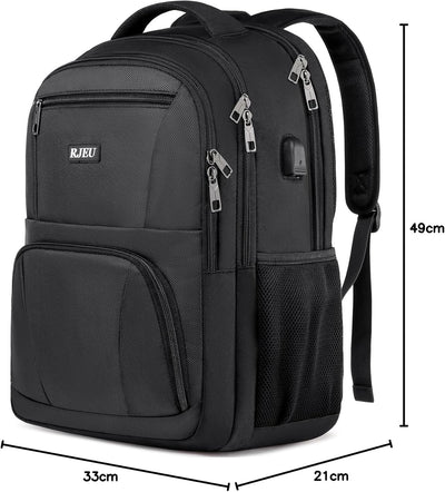 Rucksack Herren, Schulrucksack Jungen Teenager, Laptop Rucksack 17,3 Zoll Laptoptasche für Schule Ar