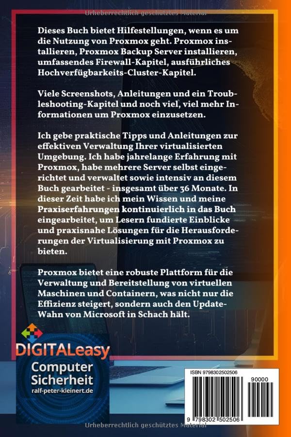Proxmox VE 8 Praxisbuch: Informationen, Tipps und Tricks für Proxmox-Einsteiger und Fortgeschrittene