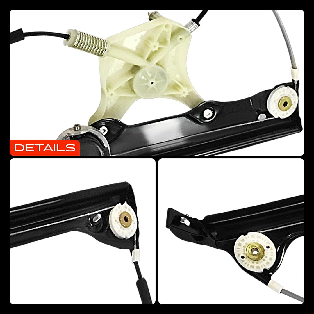 Frankberg 2x Fensterheber Elektrisch Ohne Motor Vorne 51337223651 | Kompatibel mit 6er Cabriolet F12