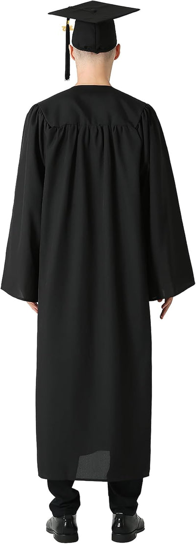 GraduationMall Abschluss Talar Doktorhut und Quaste 2024 für Hochschule und Bachelor Akademischer Ta