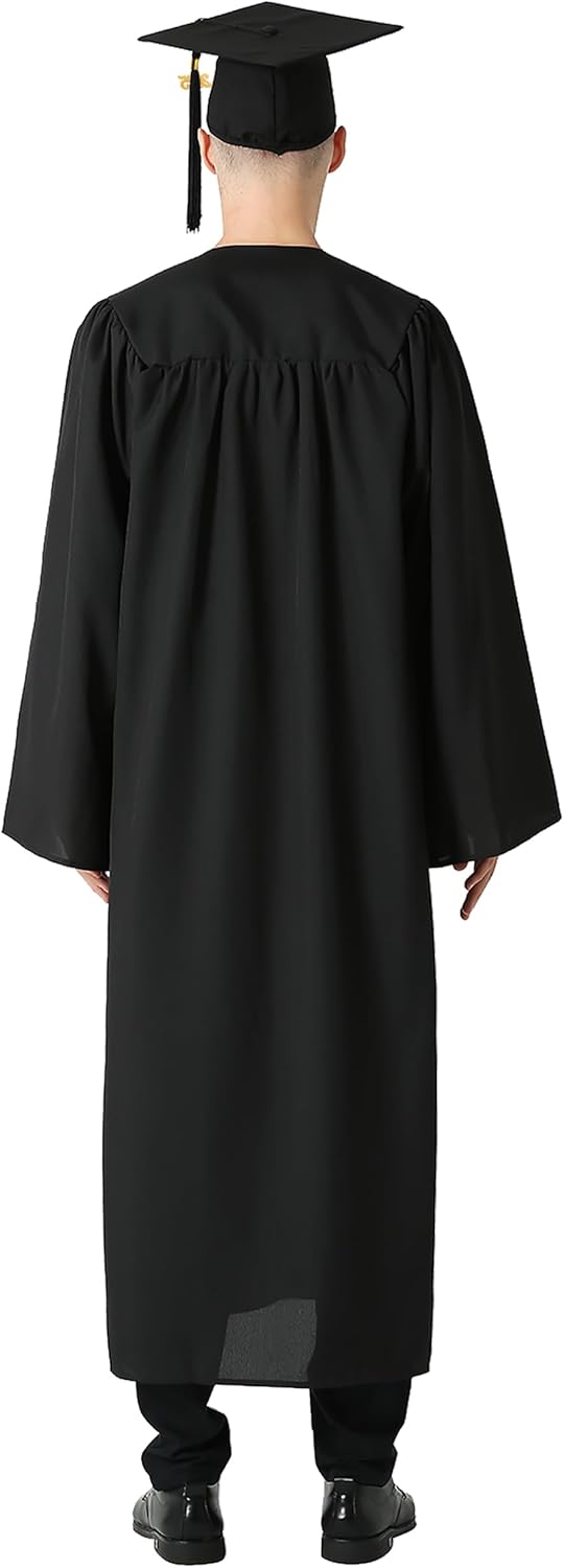 GraduationMall Abschluss Talar Doktorhut und Quaste 2024 für Hochschule und Bachelor Akademischer Ta