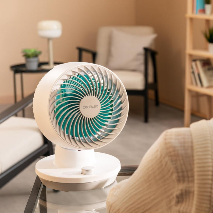 Cecotec - Tischventilatoren EnergySilence 800 Cyclone Desk, 40 W Leistung, Durchmesser 20 cm, 3 Gesc