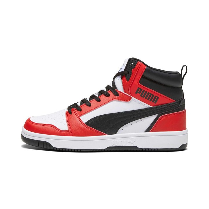 Puma Unisex Rebound V6Sneaker 37.5 EU Puma White Puma Black For All Time Red, 37.5 EU Puma White Pum