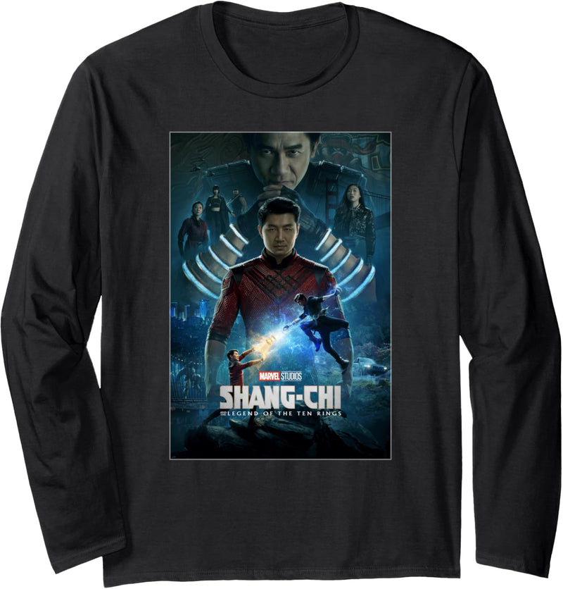 Marvel Shang-Chi and The Legend of the Ten Movie Poster Langarmshirt