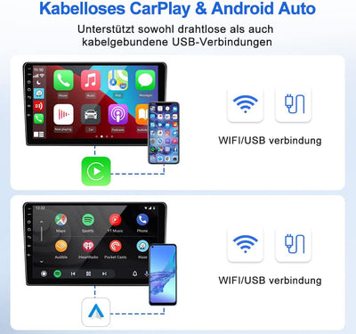 CarlinKit New Wireless CarPlay/Wireless Android Auto Adapter für Aftermarket Android Radio Version 4