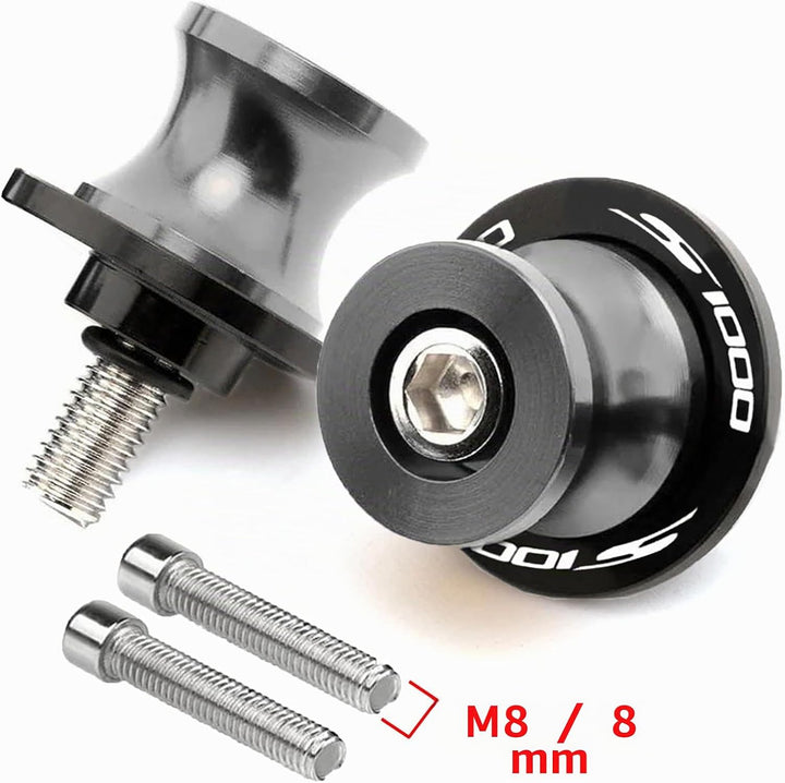 2pcs Montageständer Racingadapter M8*1,5 Bobbins CNC Ständeraufnahme Für S1000R S1000RR S1000XR S100
