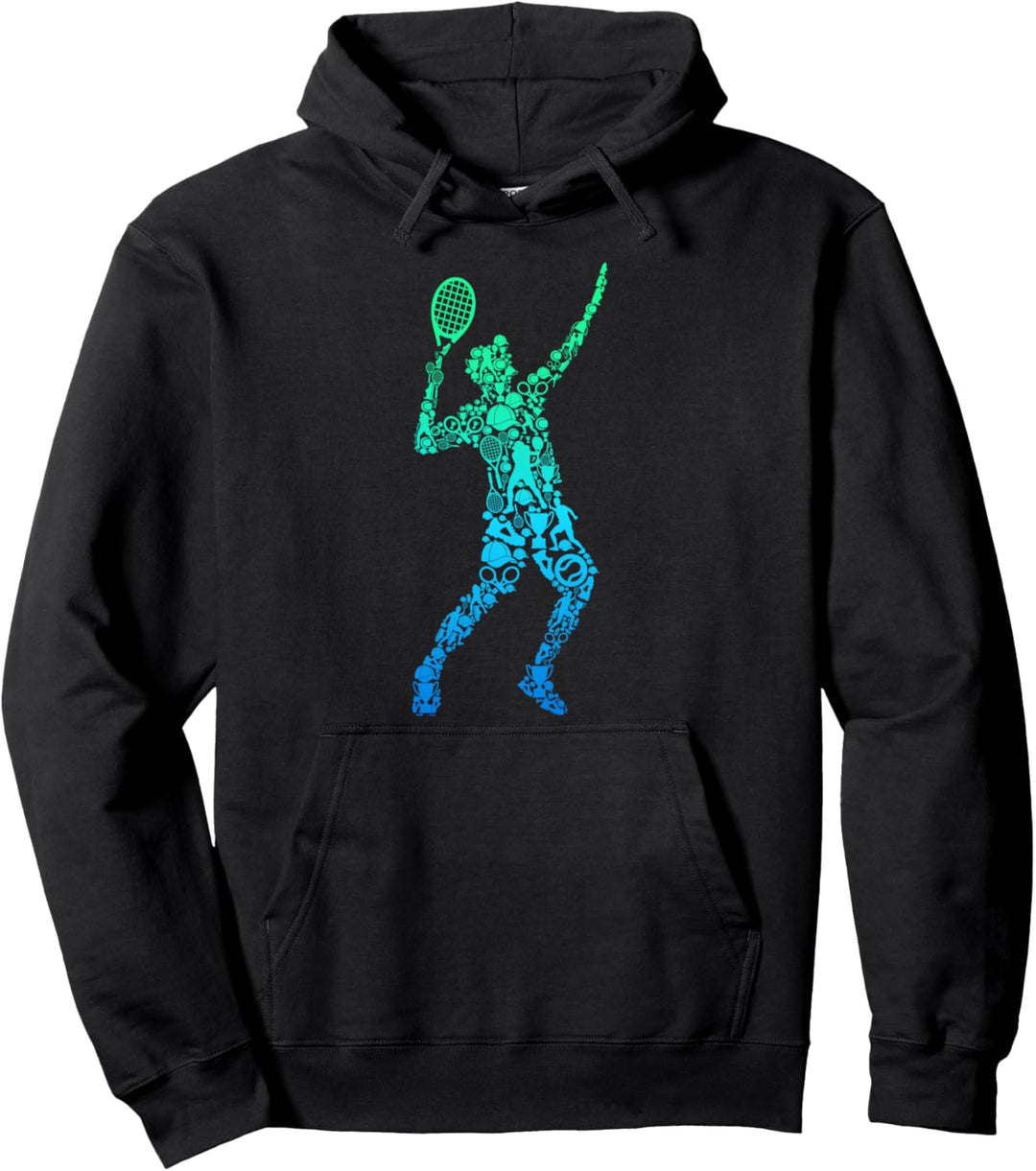 Tennis Tennisspieler Herren Kinder Jungen Pullover Hoodie