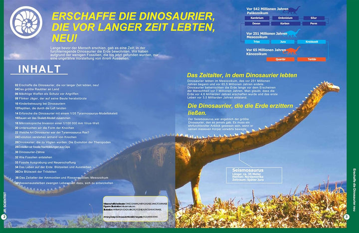EDU-TOYS Experimentier-Set Tyrannosaurus GK008 ab 8 Jahre