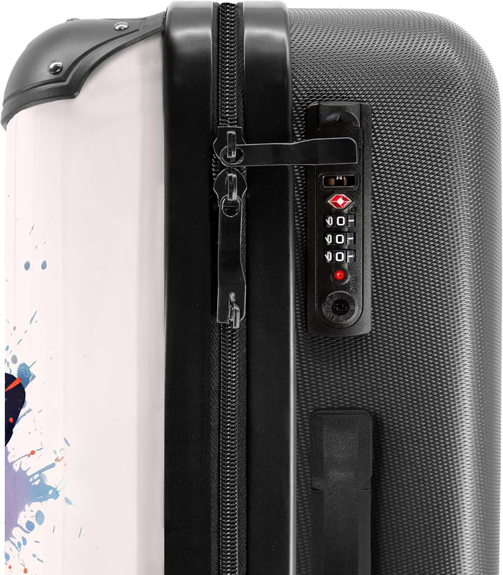 NoBoringSuitcases.com® Kinderkoffer Mädchen - Schmetterling Aquarell - Leicht - Koffer Kinder Mädche