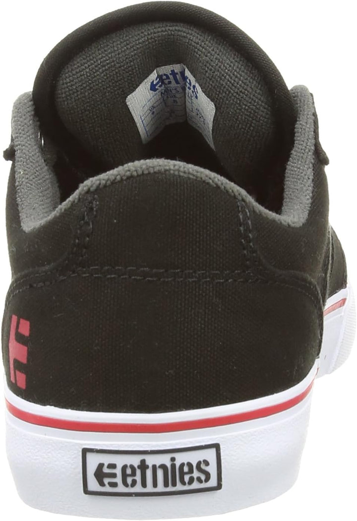 Etnies Herren Barge Ls Skate-Schuh 38 EU Schwarz Black Dark Grey Red, 38 EU Schwarz Black Dark Grey
