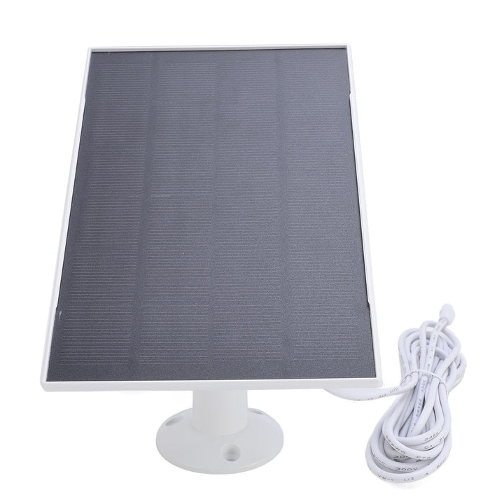 8W Solarpanel für Überwachungskamera, USB C/Micro USB Solar Panel Ladegerät für Vogelfutterkamera/Tü