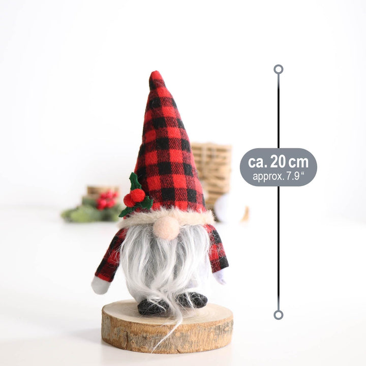 com-four® 12x Premium Weihnachts-Wichtel - Weihnachtsdeko - winterliche Zwergen-Figur - Dekoartikel