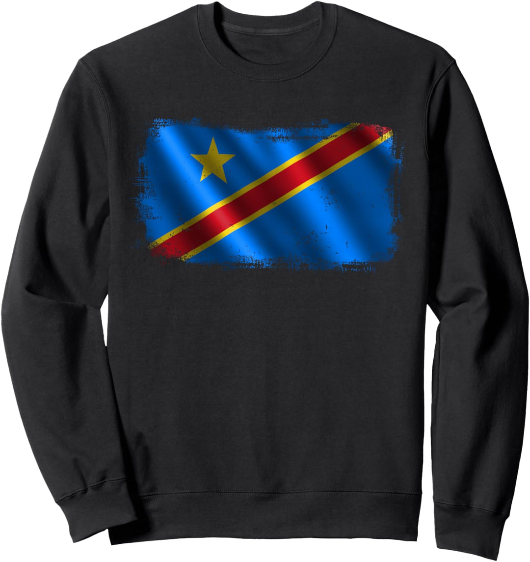 Demokratische Republik Kongo Kongolesische Nationalflagge Sweatshirt