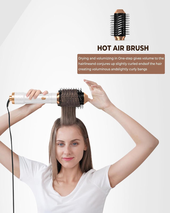 Air styler 6 in 1 Haarstyler Hair styler Föhnbürste Warmluftbürste Haartrockner Lockenstab, Glättbür