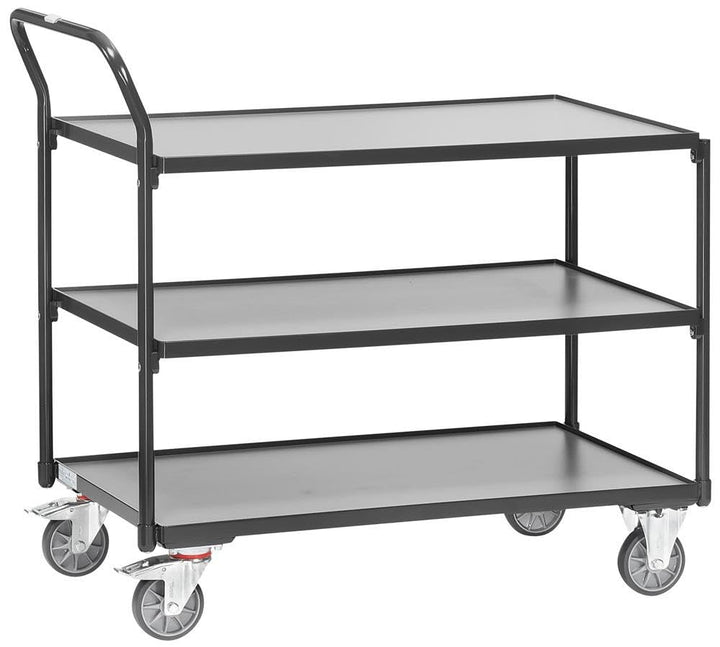 fetra Tischwagen, 3 Etagen, 300 kg, B1.000 x T600 mm