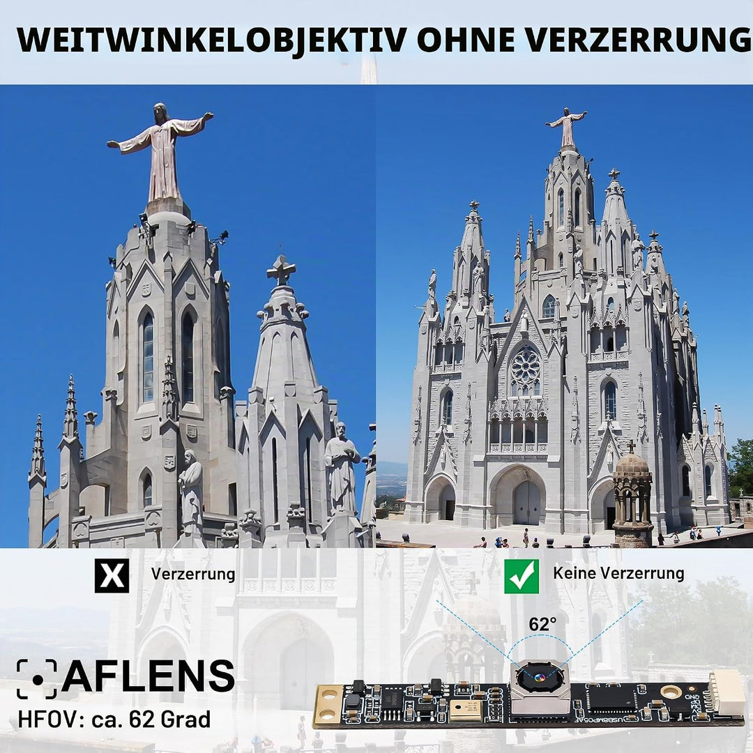 G 8MP USB-Kameramodul mit Mikrofon, Autofokus, PC-Kamera für Computer, 4K-Lightburn-Kamera für Laser