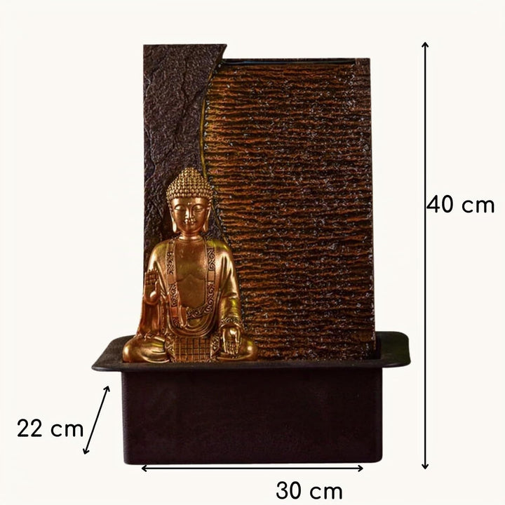 Zen Light – Zimmerbrunnen Buddha Jati – originelle Geschenkidee – Objekt Feng Shui und Wohlbefinden