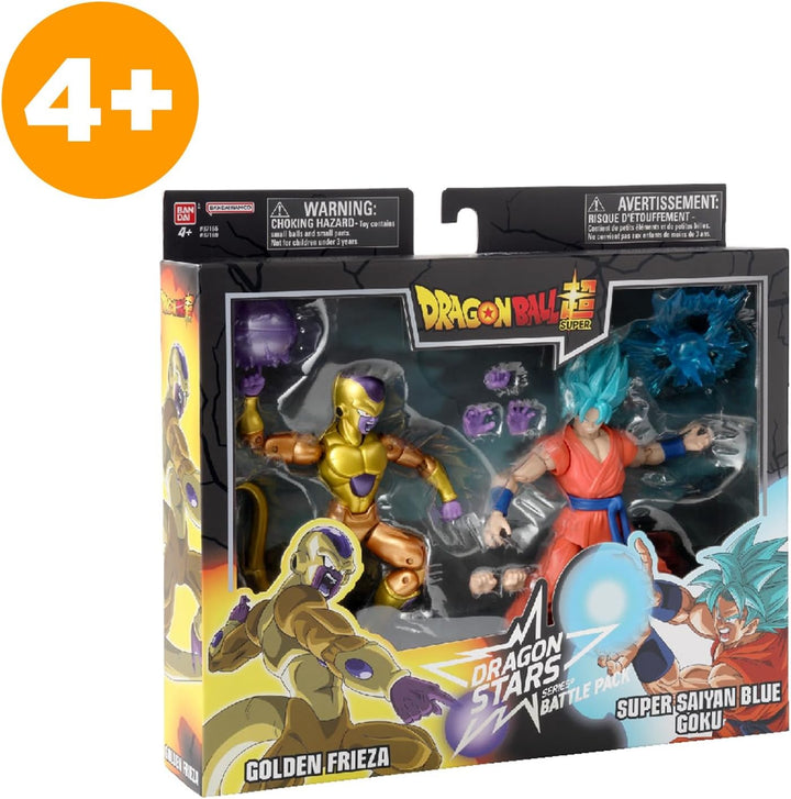 BANDAI - Dragon Stars Figuren - Dragonball Super - 17cm - Battle Pack - Golden Freezer vs Super Saiy
