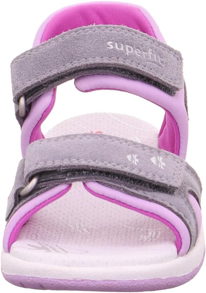 Superfit Mädchen Sunny Sandale 25 EU Hellgrau Lila 2500, 25 EU Hellgrau Lila 2500