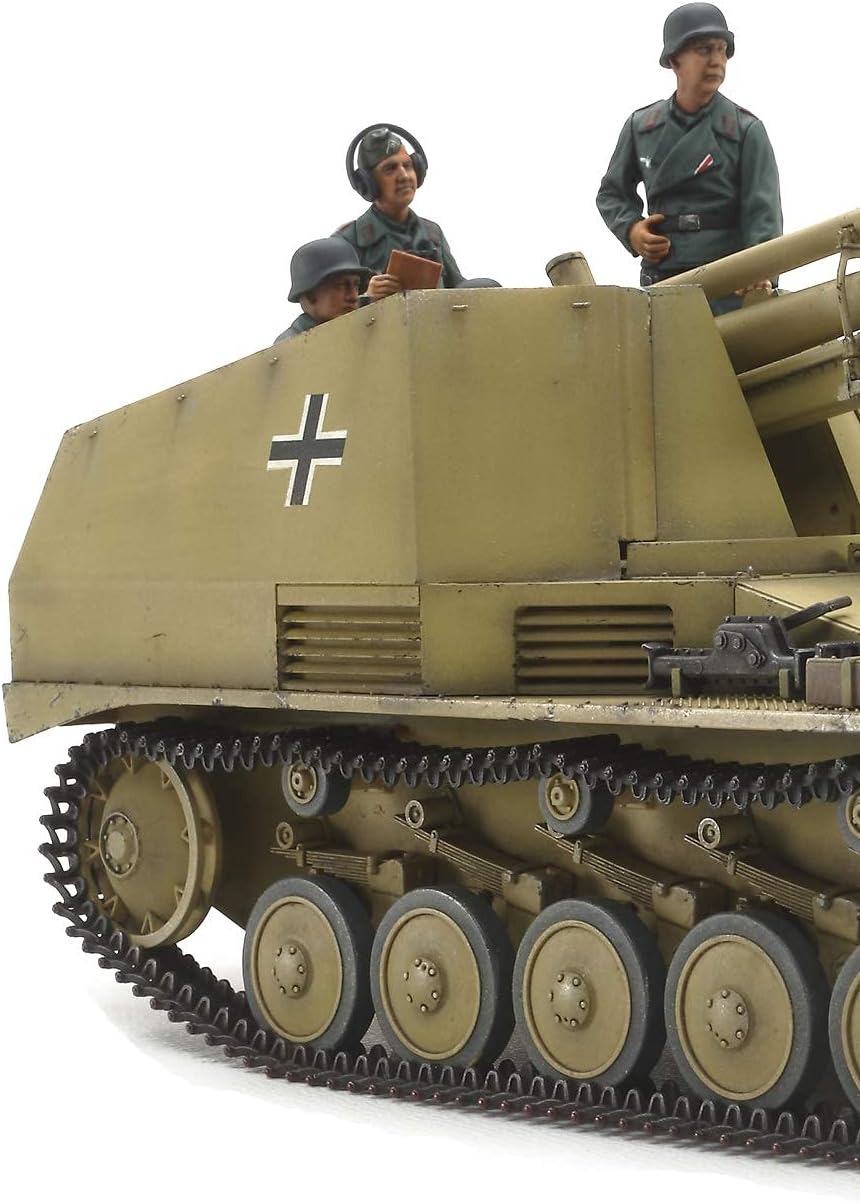 TAMIYA 35358 - 1:35 Panzerhaubitz Wespe Italien. Front, Modellbau, Plastik Bausatz, Hobby, Basteln,