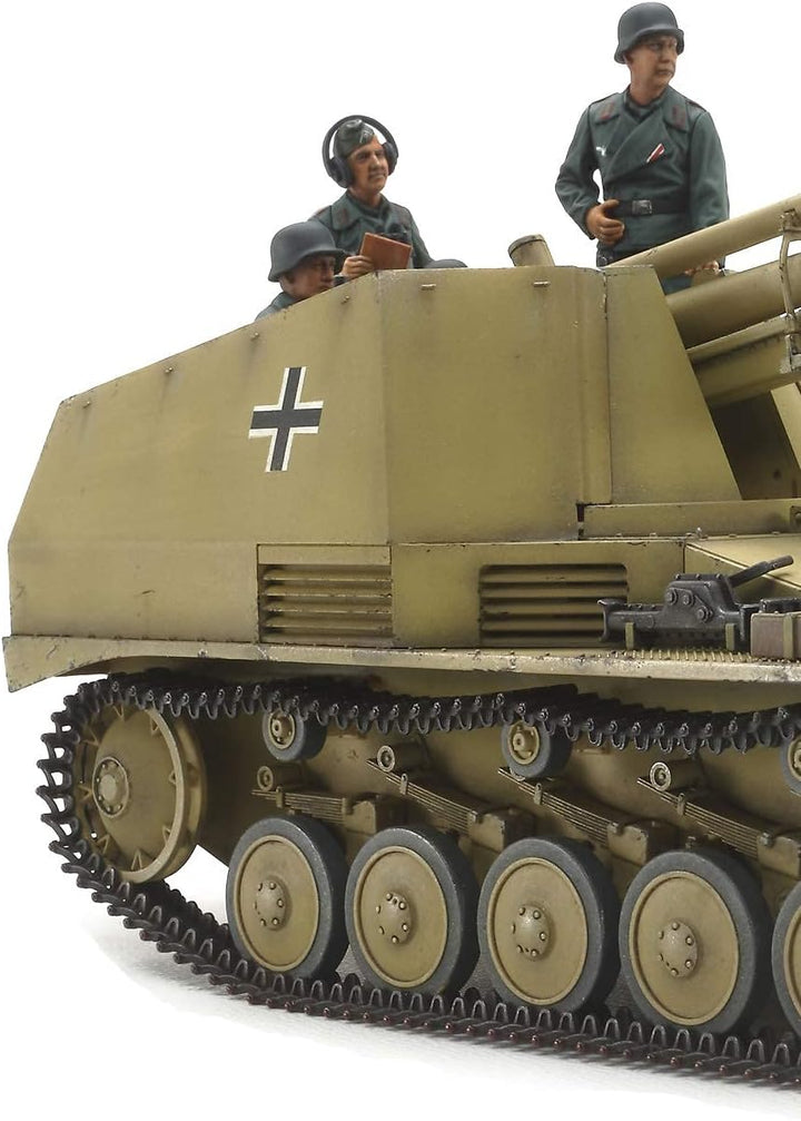 TAMIYA 35358 - 1:35 Panzerhaubitz Wespe Italien. Front, Modellbau, Plastik Bausatz, Hobby, Basteln,