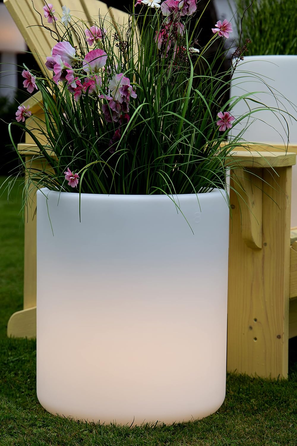 8 seasons design Elegant Pot S (Solar) 32361S Weiss S (39x39x45cm) SOLAR, S (39x39x45cm) SOLAR
