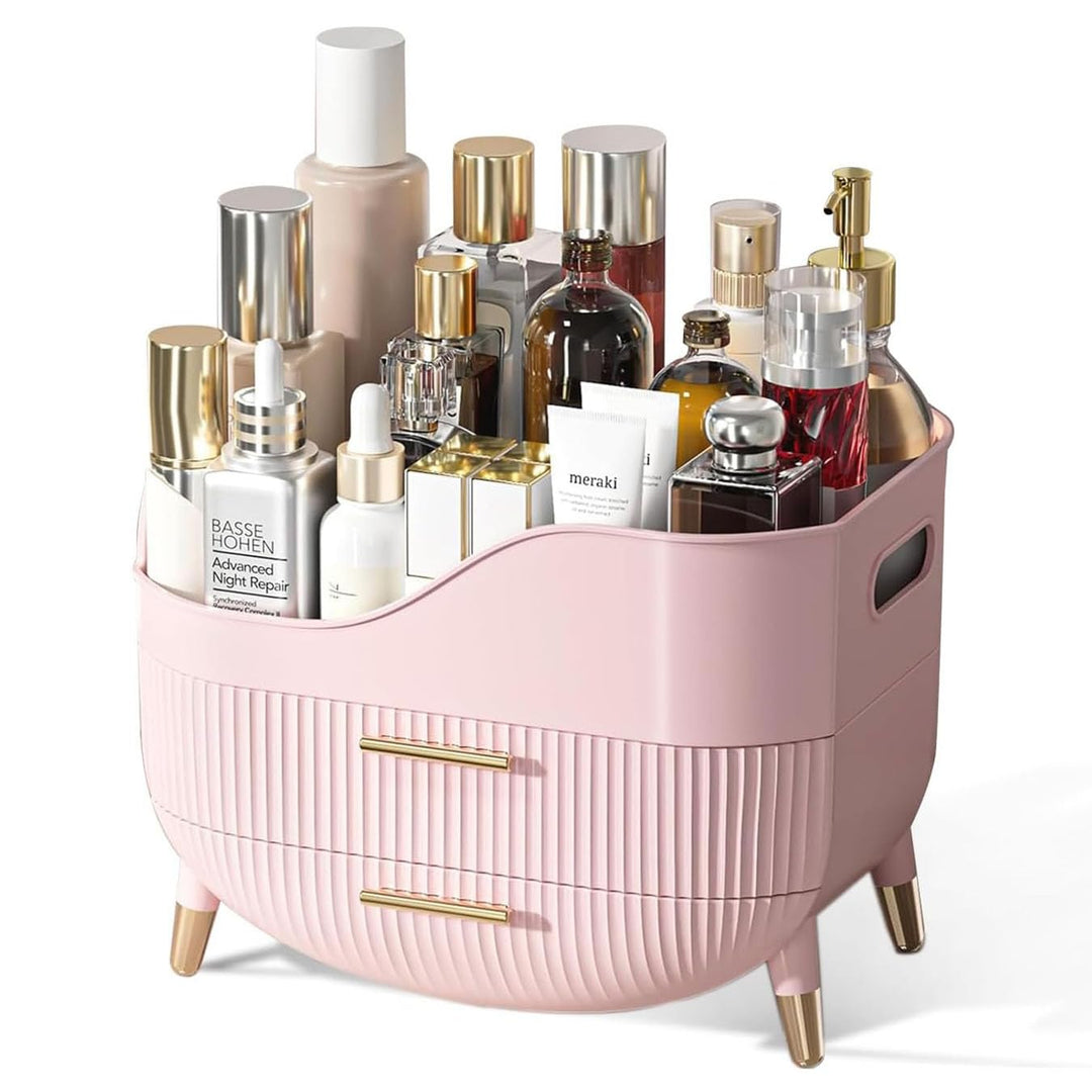 Kousee Makeup-Organizer mit Schubladen, Hautpflege-Organizer für Vanity, Aufbewahrungsbox mit Griff,