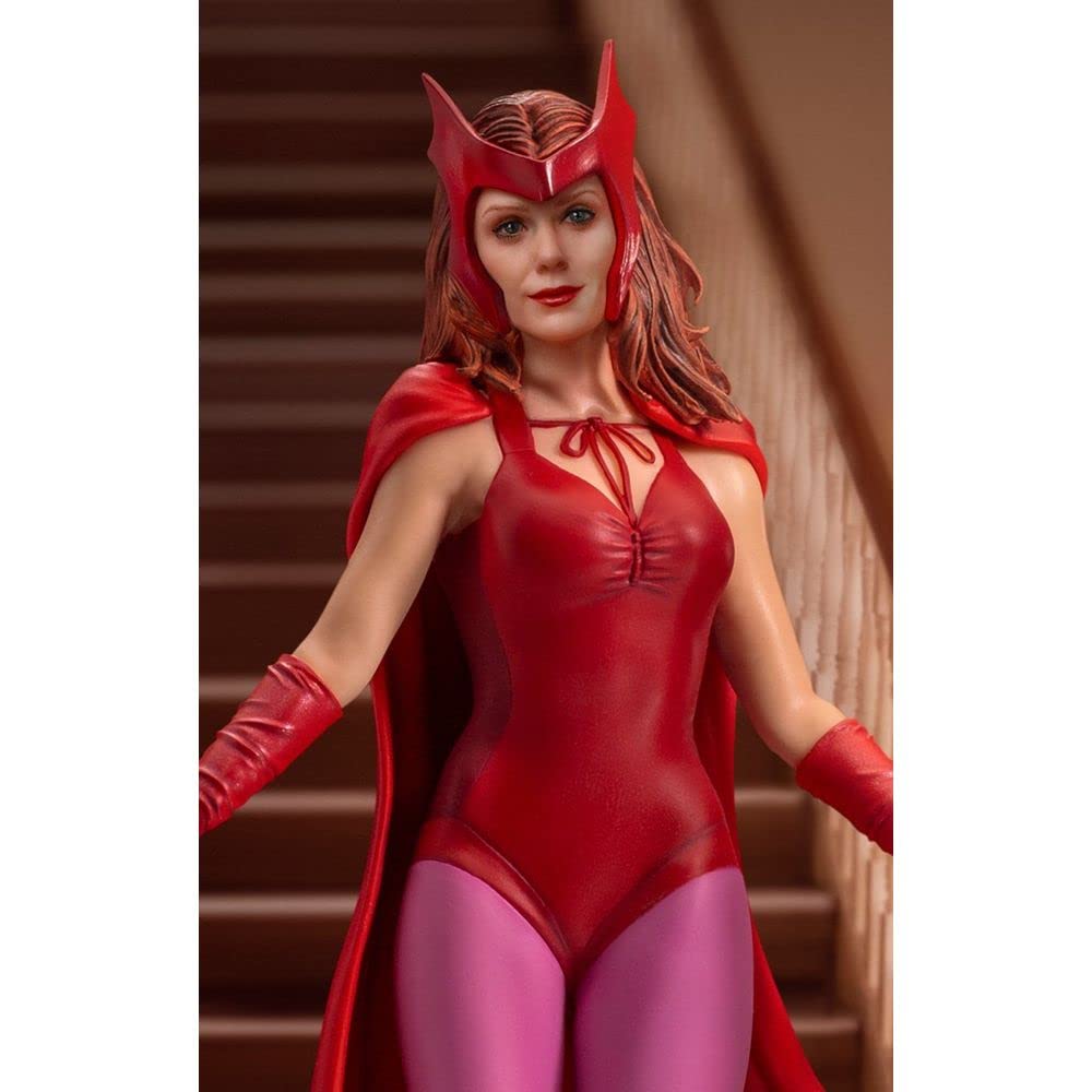 Iron Studios MARCAS49021-10 WandaVision Wanda Halloween Version 1:10 Figur Art Scale, Mehrfarbig