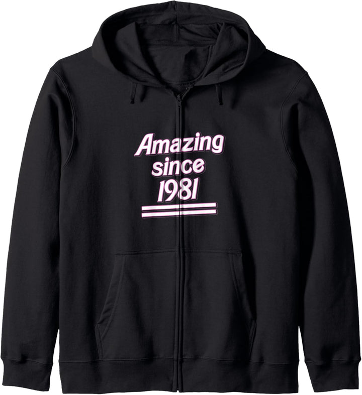 Amazing since 1981 Birthday Kapuzenjacke