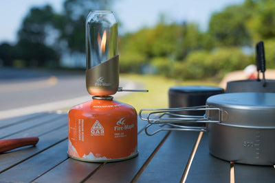 Fire-Maple Gaslampe Gaslaterne für Camping & Outdoor [NUR 140g] - Gas Lampe aus Edelstahl, eloxierte