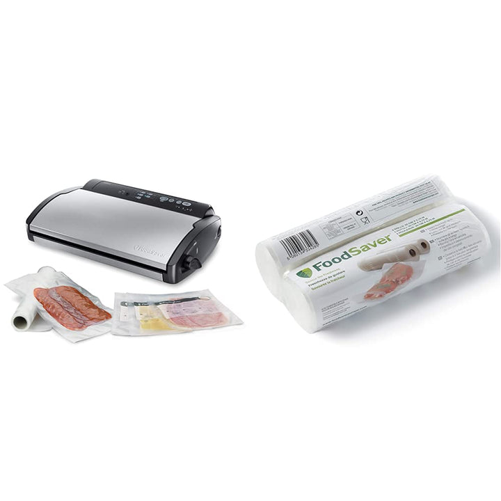 Foodsaver V 2860 Folienschweissgerät & FSR2002-I Folienrollen, 2 liters, Sonstige Bundle mit Folienr