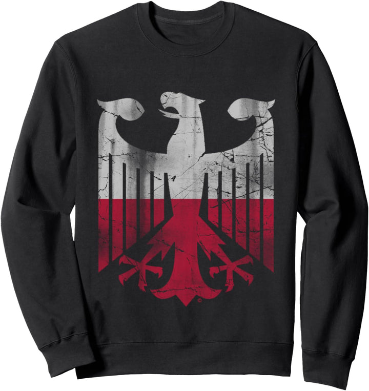 Vintage German Polish Family Eagle Flag Germany Polska Sweatshirt