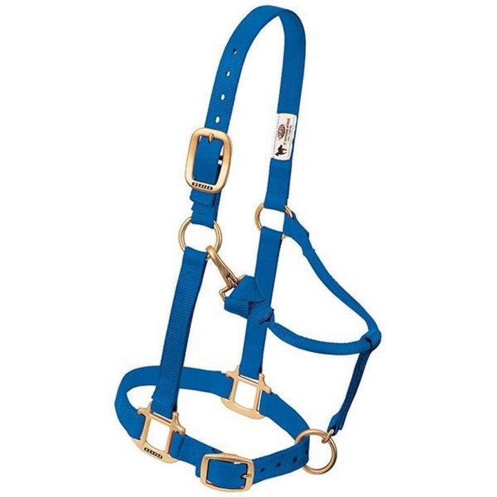 Weaver Leather Original Nylonhalfter für Pferde, verstellbar Säugen Hurricane Blue, Säugen Hurricane