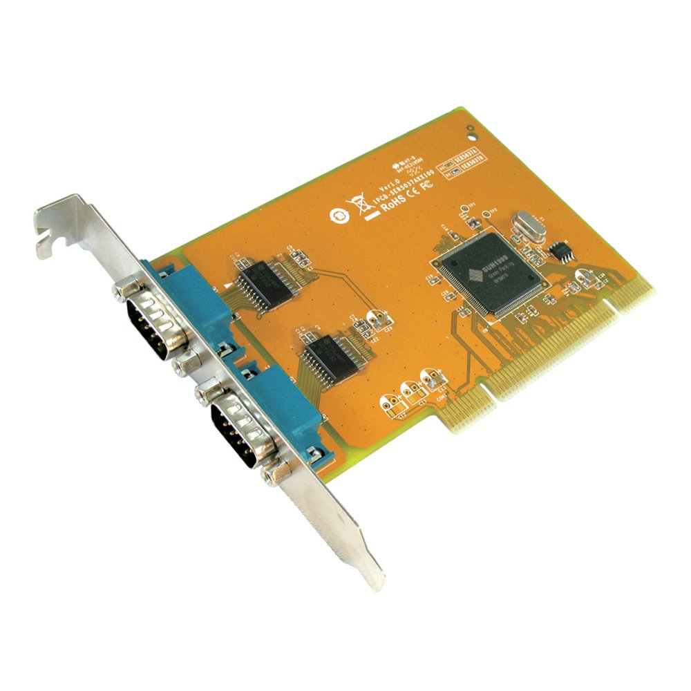 Sunix SER5037A RS-232 serielle Karte 2 Ports