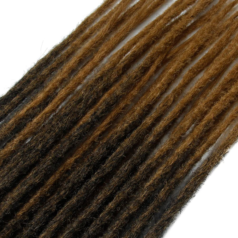 Dsoar Dünne 0,6cm Lange Synthetische Dreadlock Verlängerungen Handgefertigtes 24 Zoll 20 Strang Häke