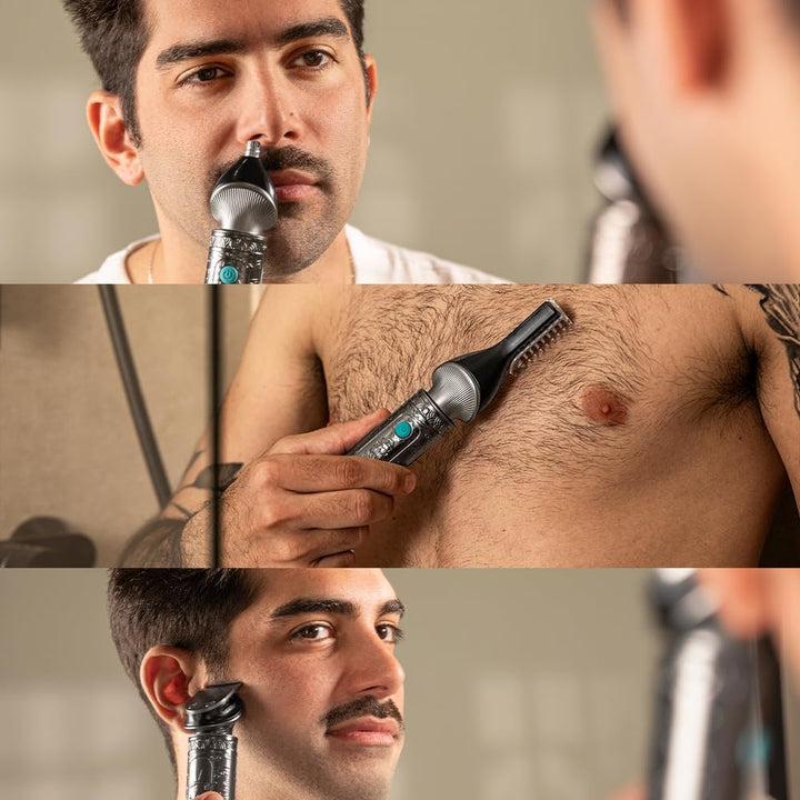 Cecotec Profi-Trimmer Multifunktion Precisioncare Samurai Profiling 6 in 1. Für Nase und Körper, 150
