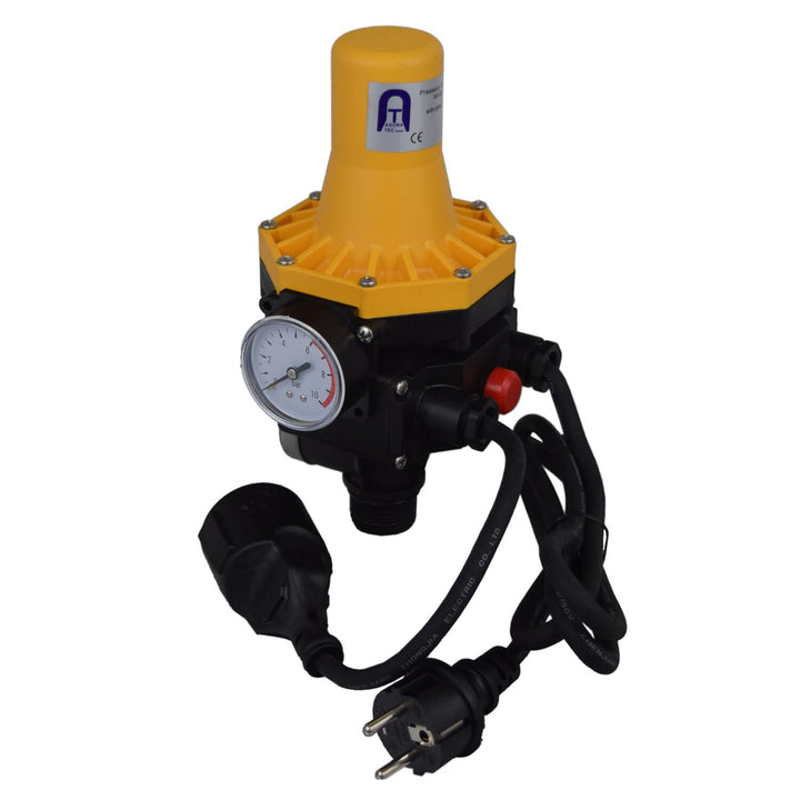Agora-Tec® Durchflusswächter AT-DWv-3 mit Kabel, Pumpen Druckschalter zur Pumpensteuerung für Kreise